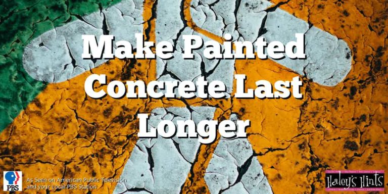 cracked, painted concrete