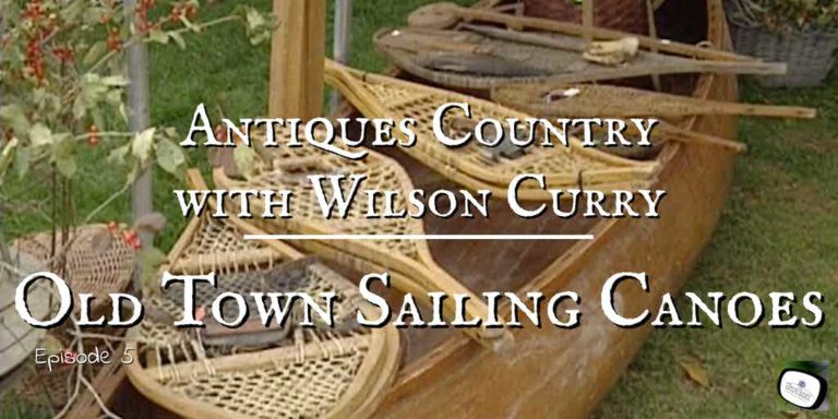 canoe with snow shoes