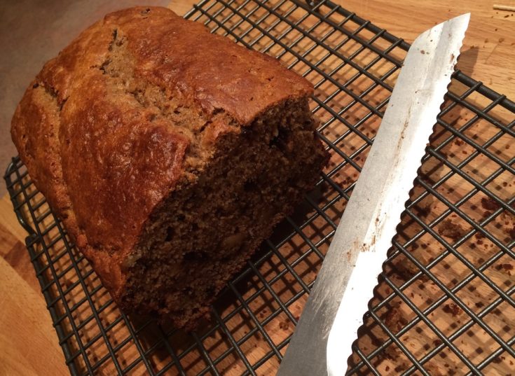 Banana Bread with Walnuts and Mini Chocolate Chips