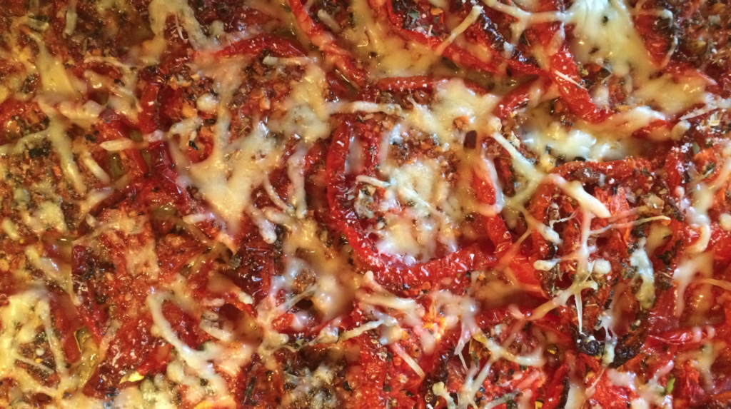 roasted tomatoes with herbs