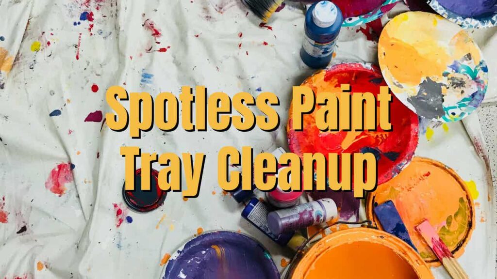 Paint tray cleanup