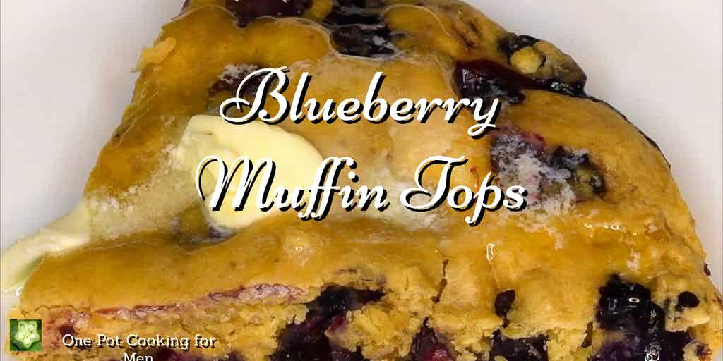 blueberry muffin top with butter