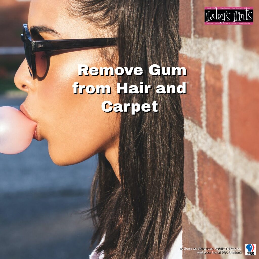 remove gum from hair