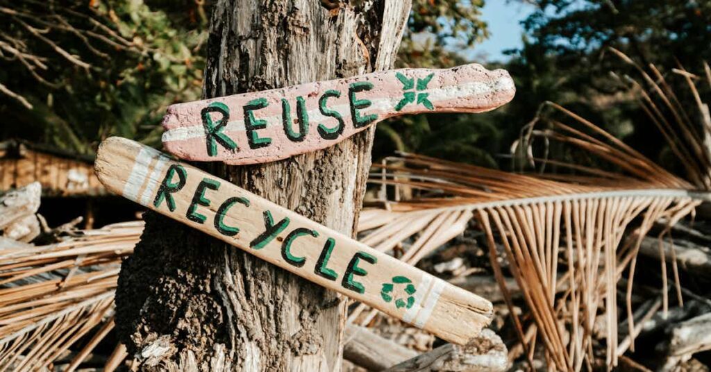 recycle and resue signs