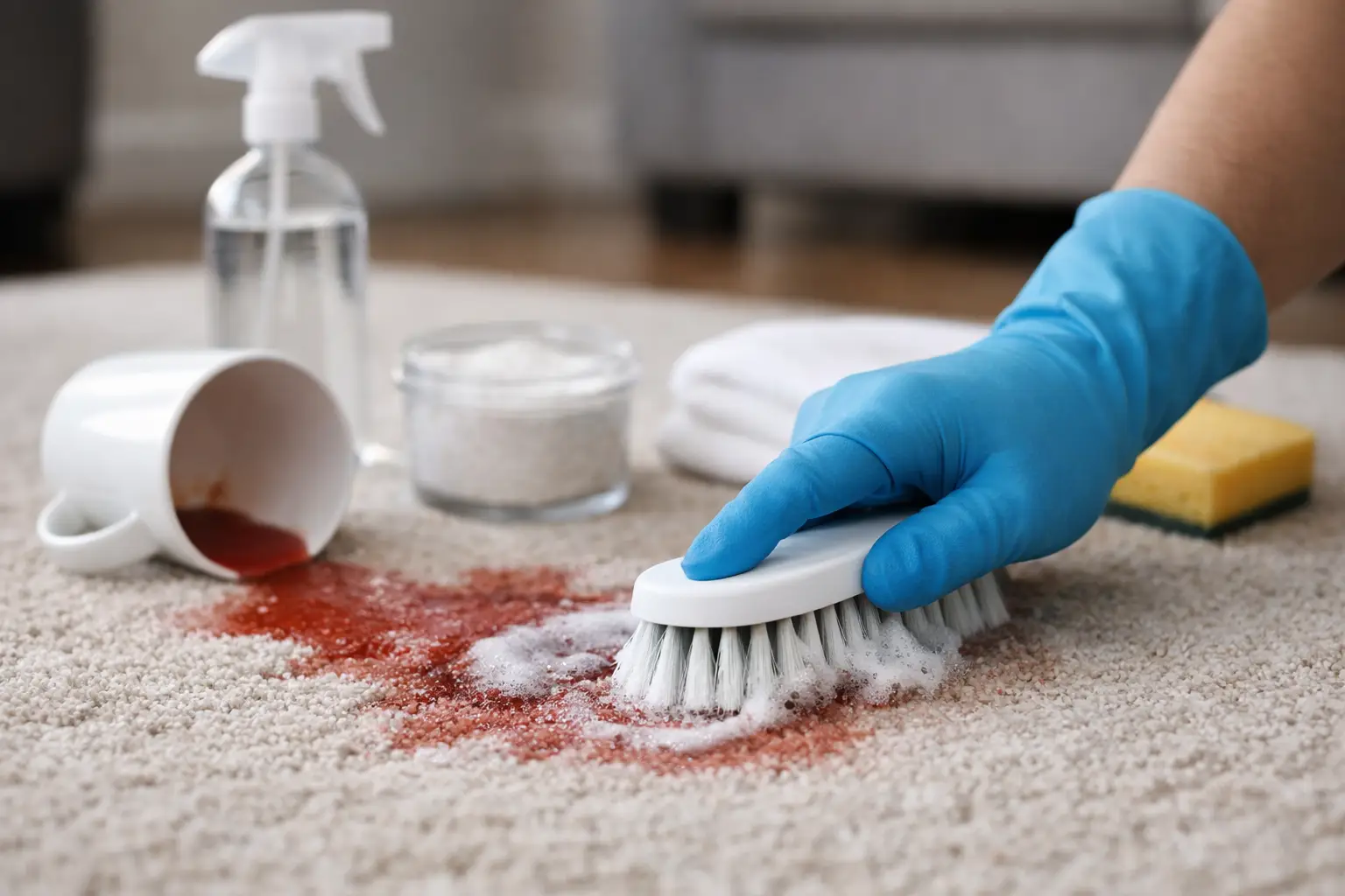 How to Remove Carpet Stains That Stick