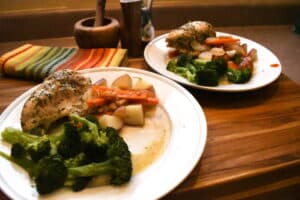 Plated Pot Roast Chicken