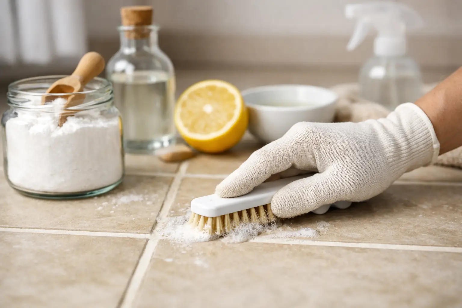 How to Clean Grout Naturally at Home
