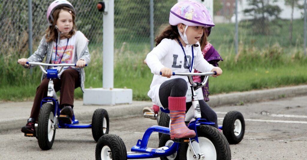 The great tricycle race.