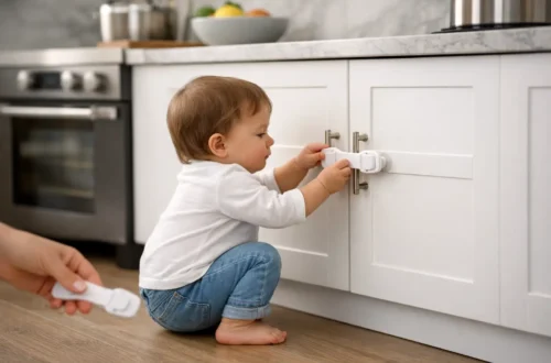 A young explorer confronts an lock